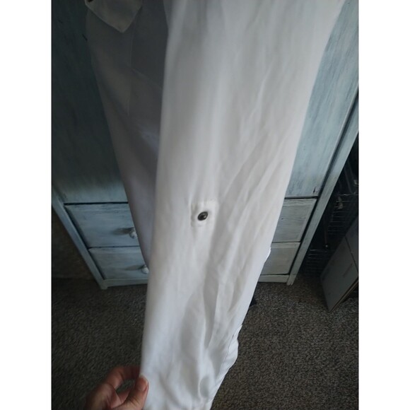 Michael Kors Zip Up Collard White Blouse - Picture 8 of 13